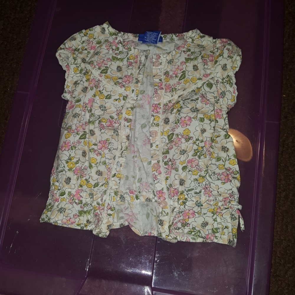 Flower button up